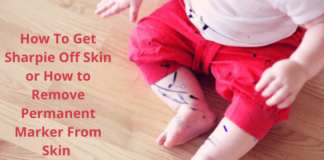 how to get sharpie off skin