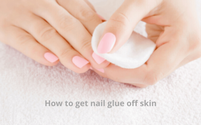 how to get nail glue off skin