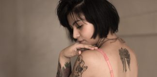 tanning with tattoos
