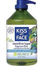 Kiss My Face Fragrance-Free Moisturizing Shower Gel